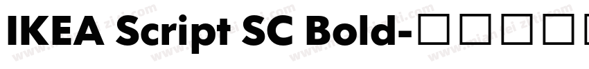 IKEA Script SC Bold字体转换
